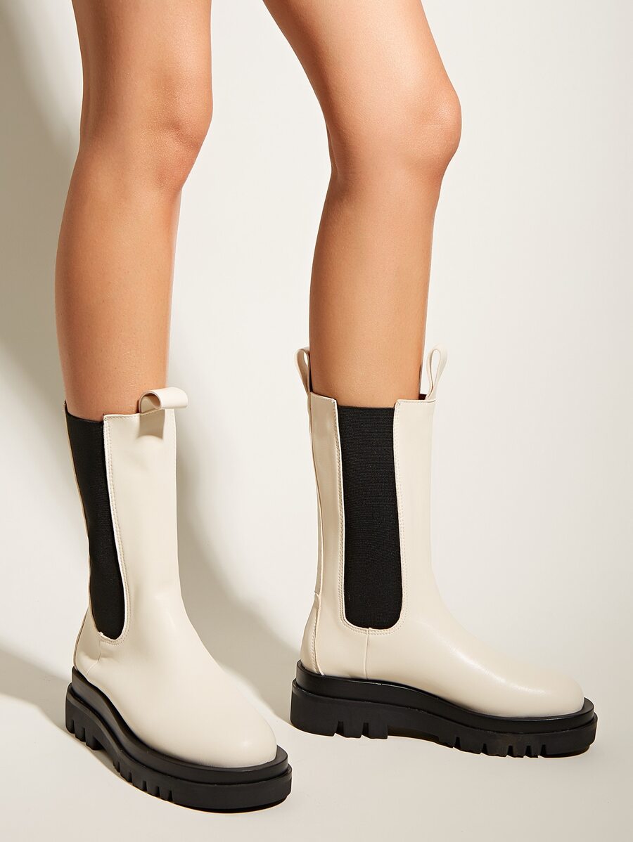 Mid-calf Chelsea Boots