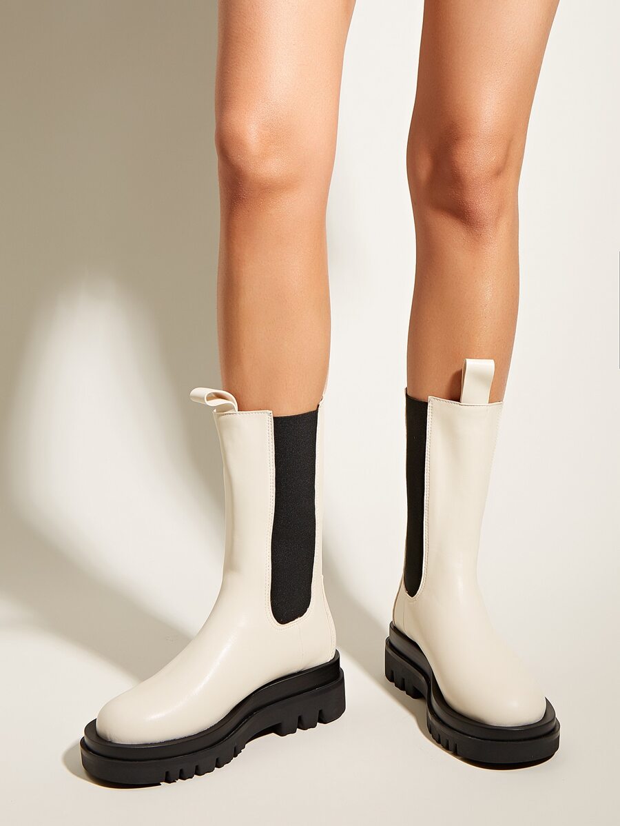 Mid-calf Chelsea Boots