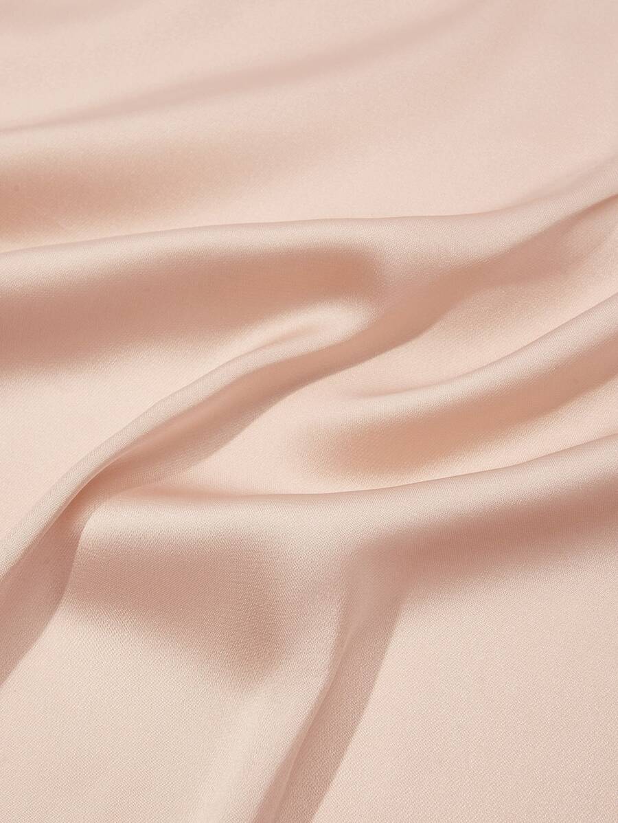 Pink Satin Scarf