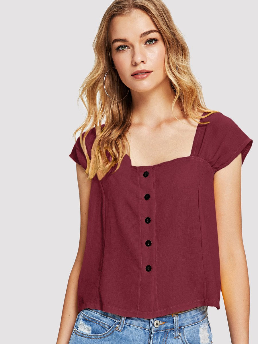 Square Neck Blouse